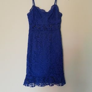 ASOS-Royal blue lace dress